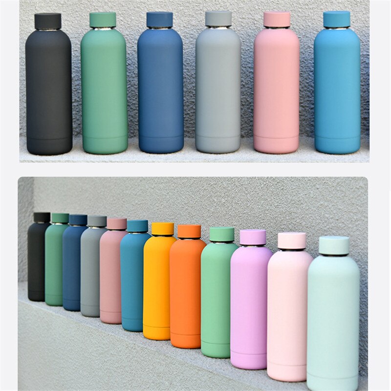 500ml Matte Stainless Steel Vacuum Insulated Water Bottle