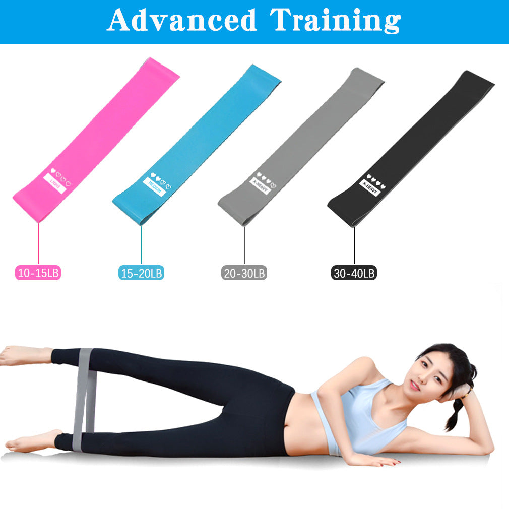 Yoga Fitness Tension Belt - Anti-Skid Latex Resistance Belt