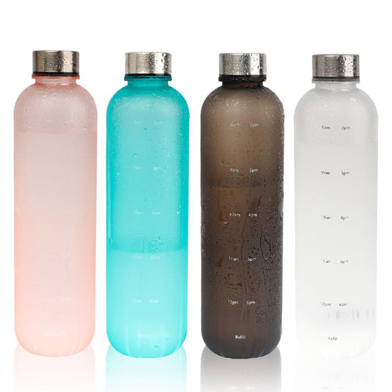 Frosted Gradient Sports Water Bottle 1L