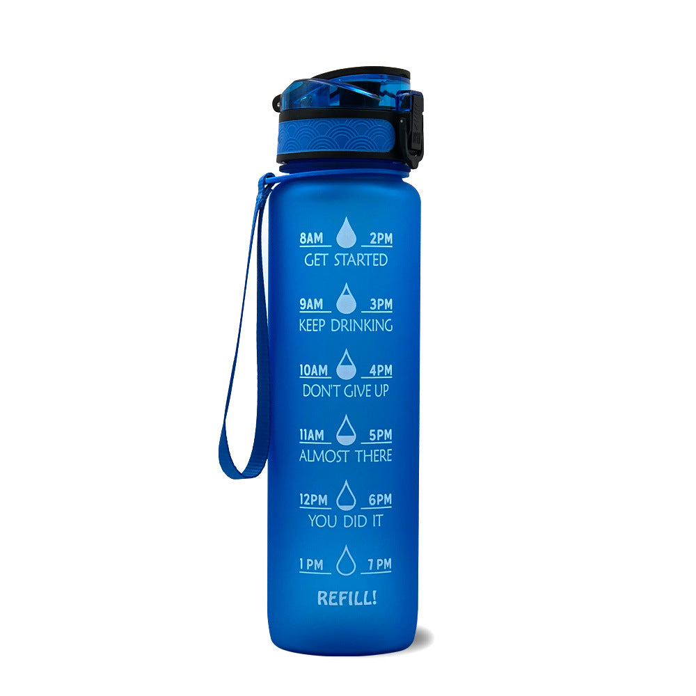1L Frosted Gradient Sports Water Bottle