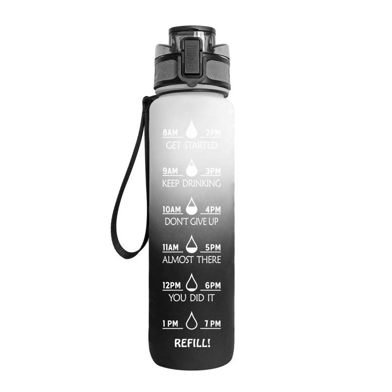 1L Frosted Gradient Sports Water Bottle