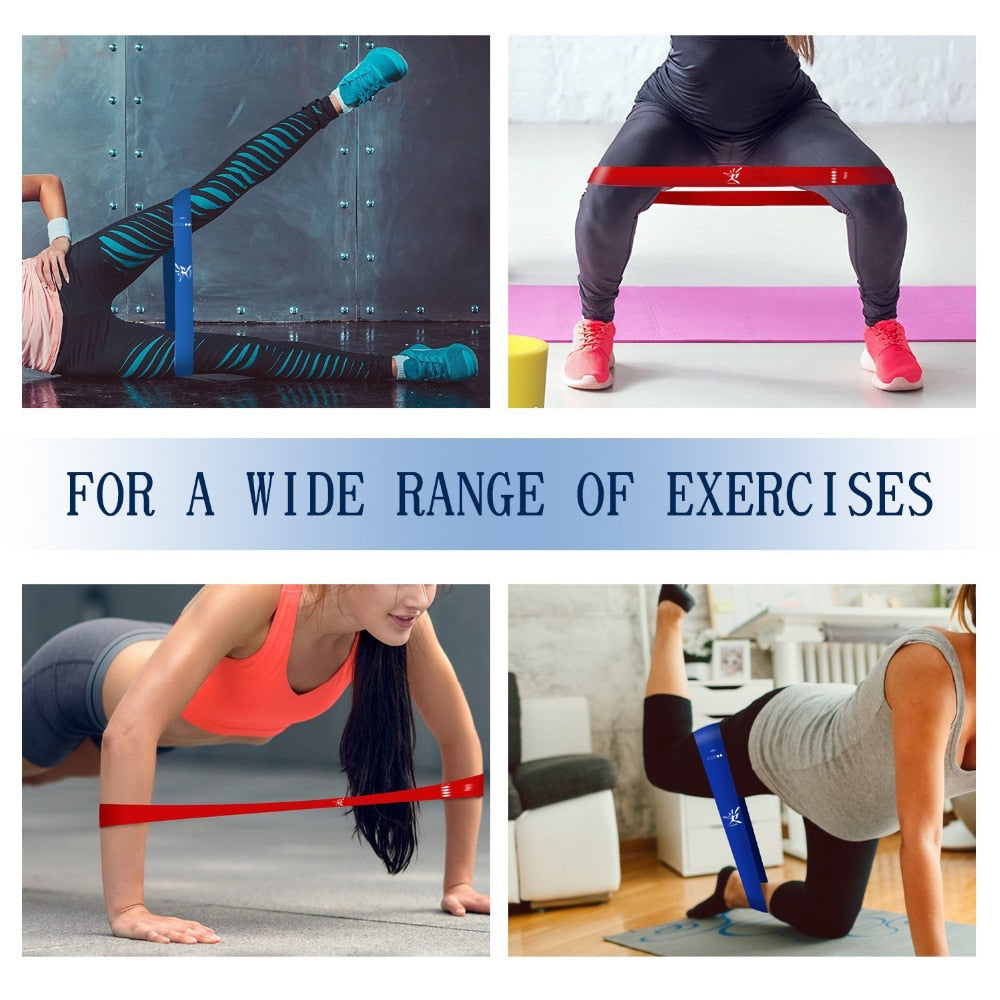 5 Colors Latex Resistance Bands Fitness Set