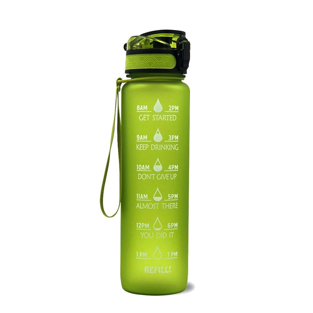 1L Frosted Gradient Sports Water Bottle