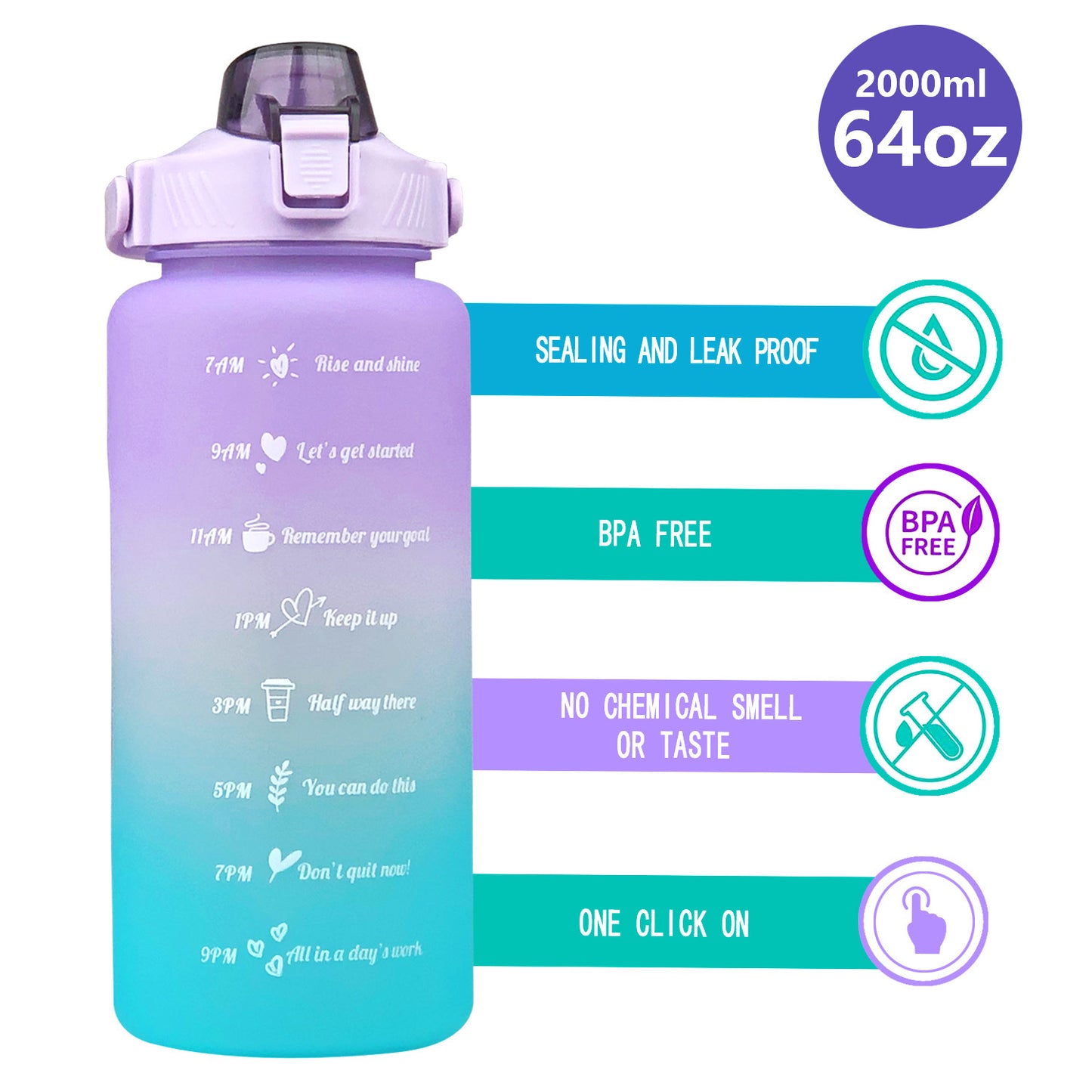 2L Gradient Sports Bottle