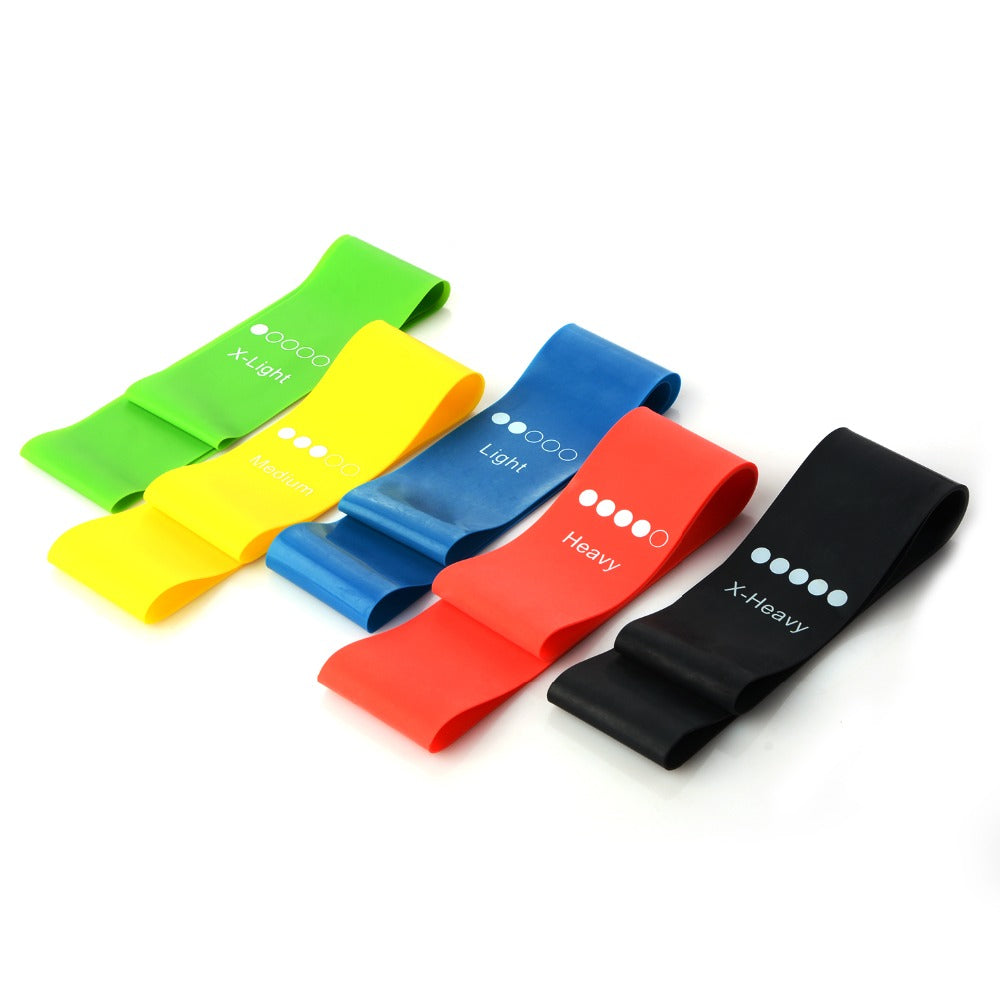 5 Colors Yoga Resistance Rubber Bands