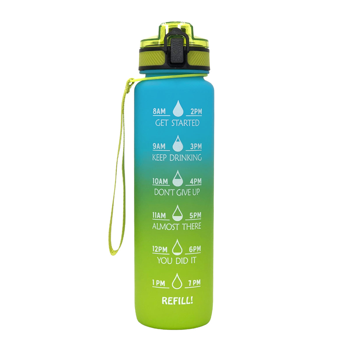 Frosted Gradient Sports Water Bottle with Bounce Back Resiliency