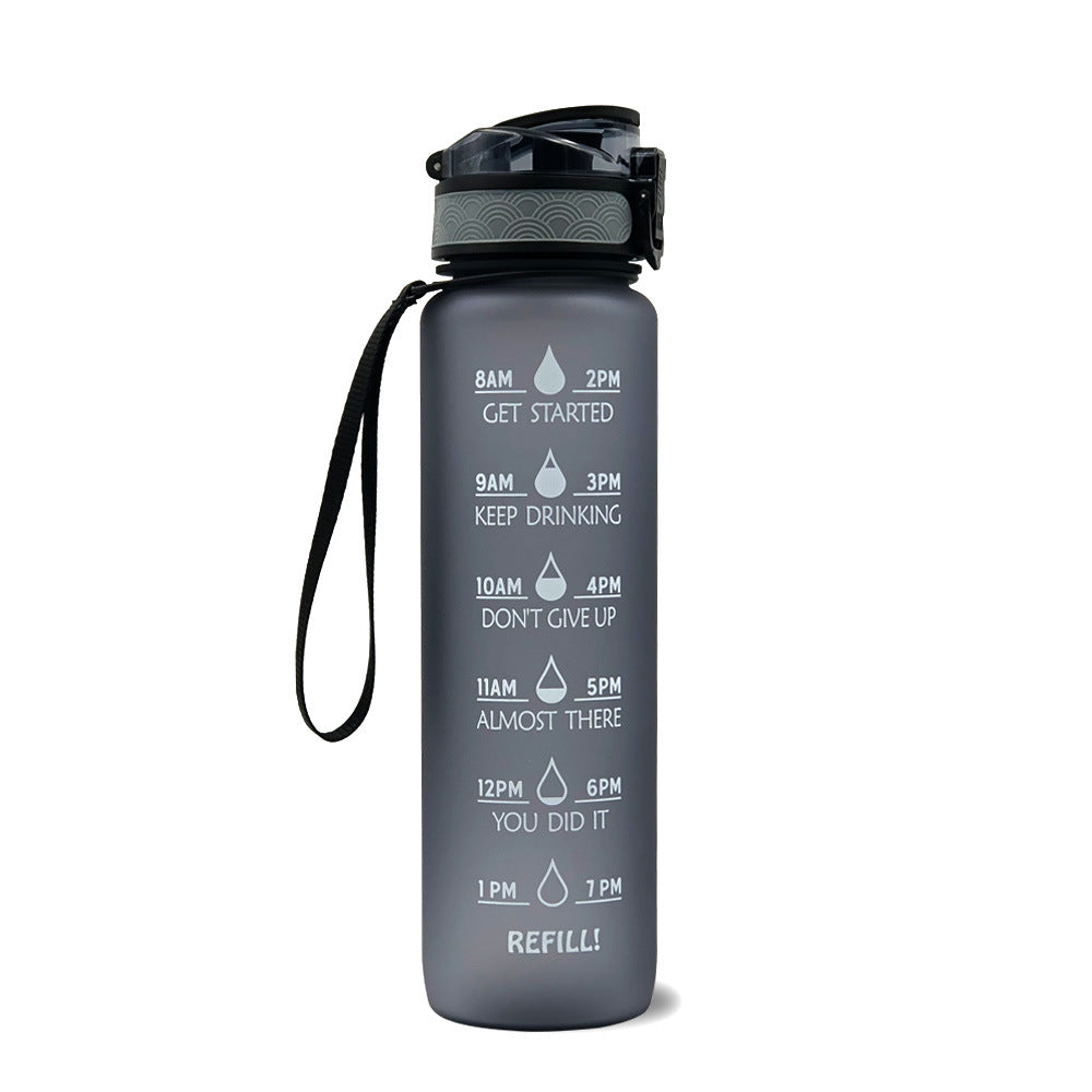 1L Frosted Gradient Sports Water Bottle