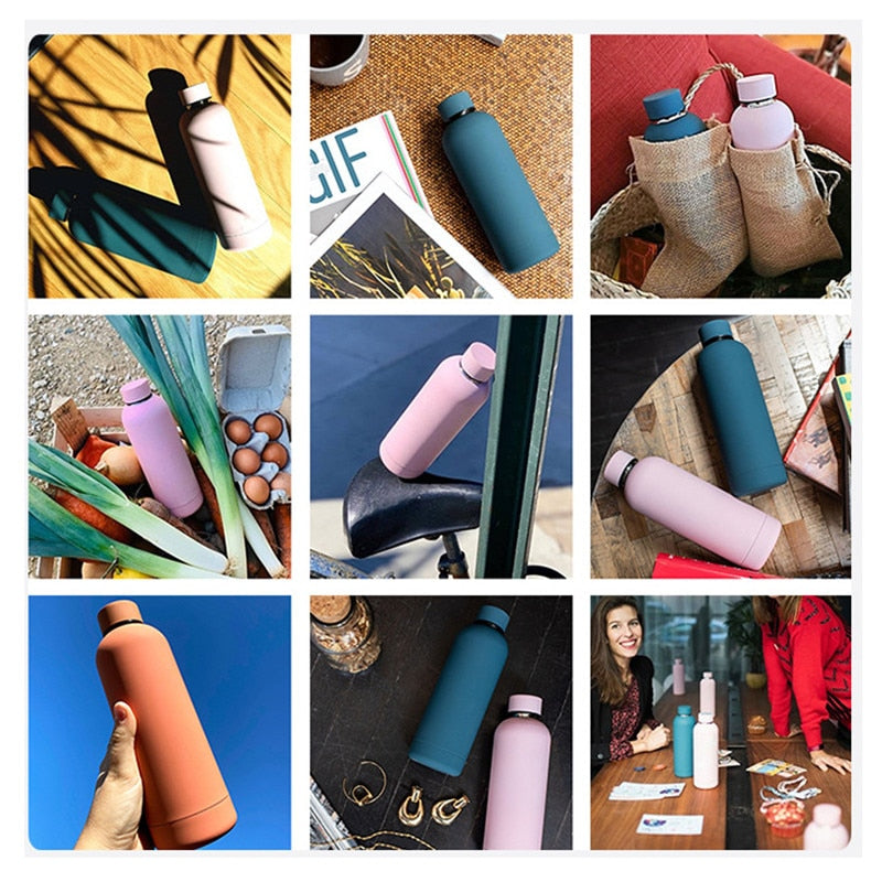 500ml Matte Stainless Steel Vacuum Insulated Water Bottle