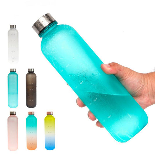 Frosted Gradient Sports Water Bottle 1L