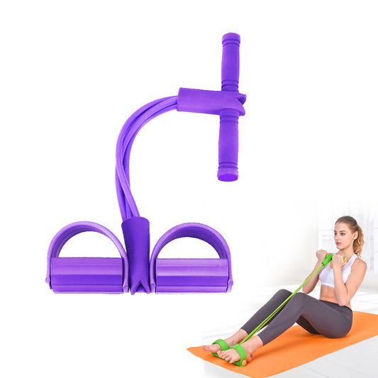 Gum 4 Tube Resistance Bands Latex Pedal Pull Rope