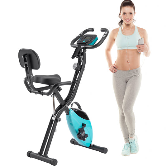 Folding Exercise Bike with Adjustable Resistance