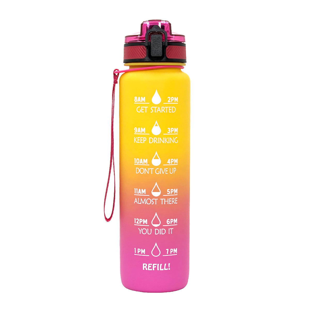 Frosted Gradient Sports Water Bottle with Bounce Back Resiliency
