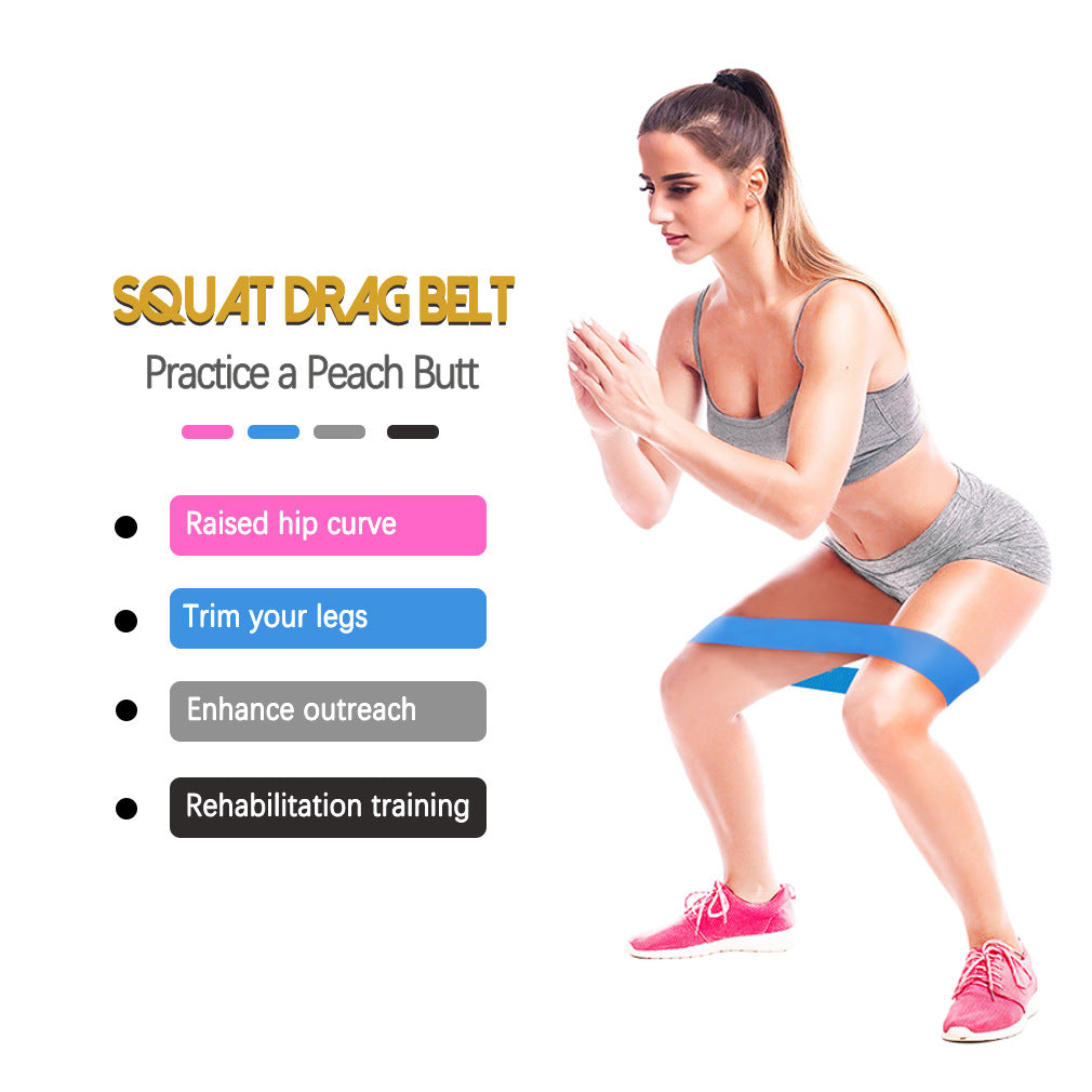 Yoga Fitness Tension Belt - Anti-Skid Latex Resistance Belt