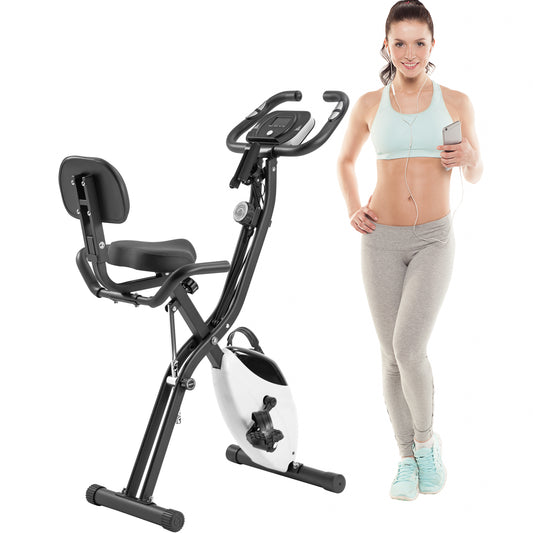 Folding Exercise Bike with Adjustable Resistance