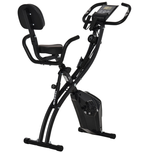 Soozier Folding Exercise Bike - 3-in-1 Recumbent & Upright Workout